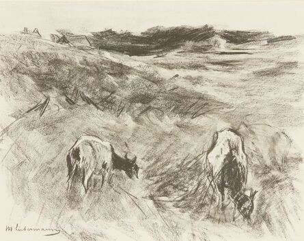 Max Liebermann, ‘Cattle in a field’, .
