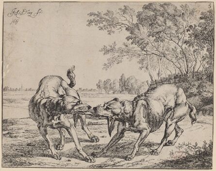 Jan le Ducq, ‘La viande disputé’, 1661