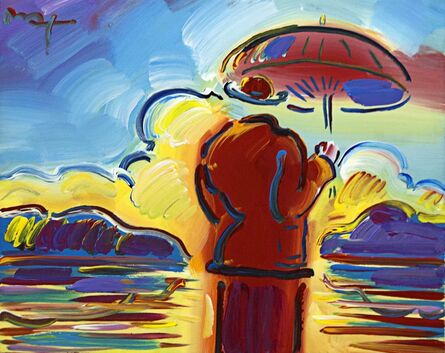 Peter Max, ‘Umbrella Man with Landscape’, 2008