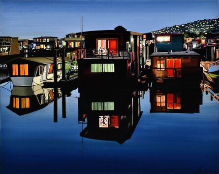 Alex Nizovsky, ‘Sausalito Houseboats Nocturne’, 2022
