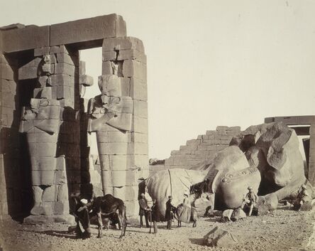 Francis Frith, ‘The Ramasseum of El-Kurneh, Thebes, First View’, ca. 1857