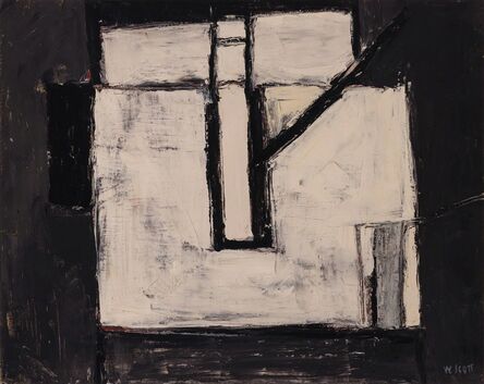 William Scott (1913-1989), ‘Black and White Coffee Pot’, 1955