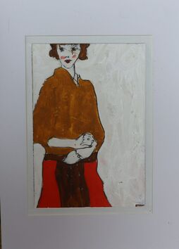 Benjamin Carrivick, ‘brown coat and white’, 2021