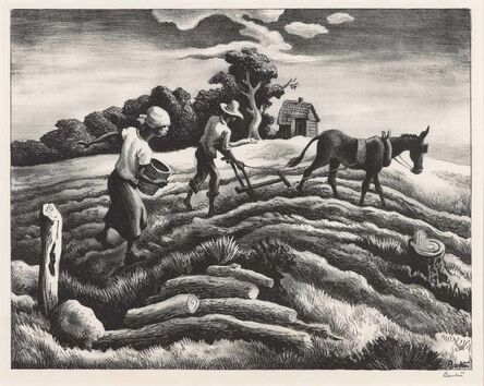 Thomas Hart Benton, ‘Planting (Fath 28)’, 1939