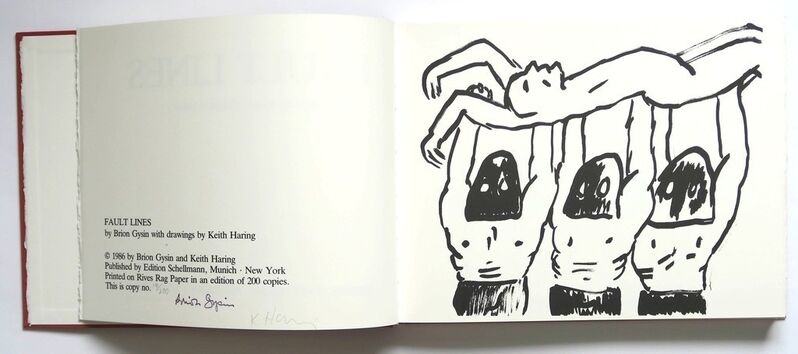 Keith Haring, ‘"Fault Lines", Edition Schellmann, Hardcover with Slipcase, SIGNED Edition 187 of 200’, 1986, Print, Paper, VINCE fine arts/ephemera