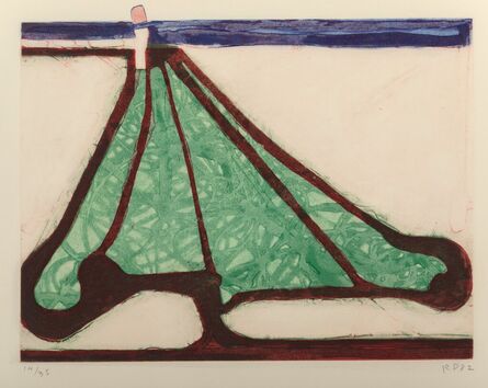 Richard Diebenkorn, ‘Green Tree Spade, from Five Spades’, 1982