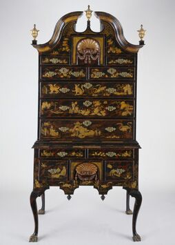 John Pimm, ‘Japanned High Chest’, 1730-1739