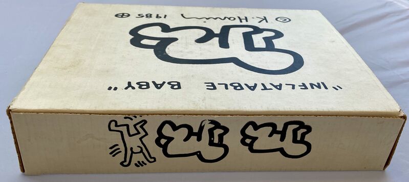 Keith Haring, ‘Keith Haring Inflatable Baby Haring Pop Shop 1985’, 1985, Sculpture, Vinyl figure; screen-printed box., Lot 180 Gallery