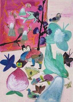 Wang MengSha 王濛莎, ‘Subtle Red II’, 2017