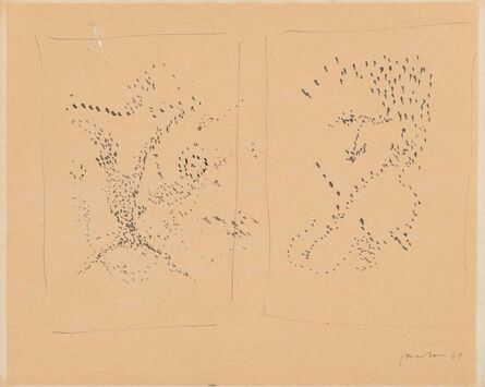 Lucio Fontana, ‘Disegno piccolo bianco e nero’, 1949