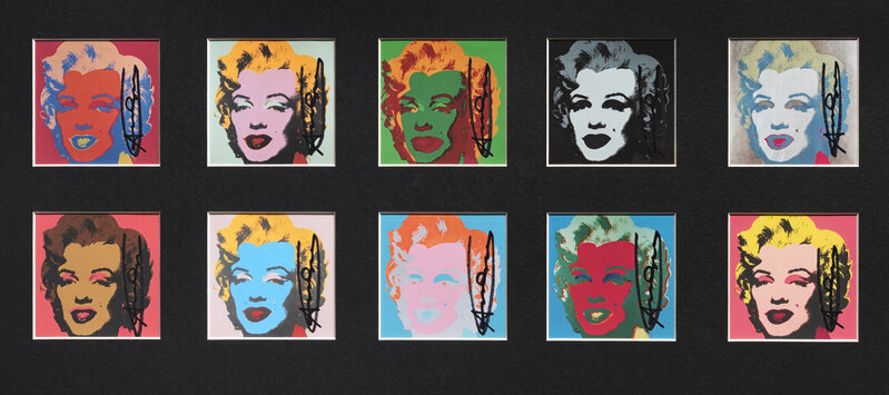 Andy Warhol, ‘The 10 Marilyn's’, 1967, Print, Offset lithographs in colours, Tate Ward Auctions