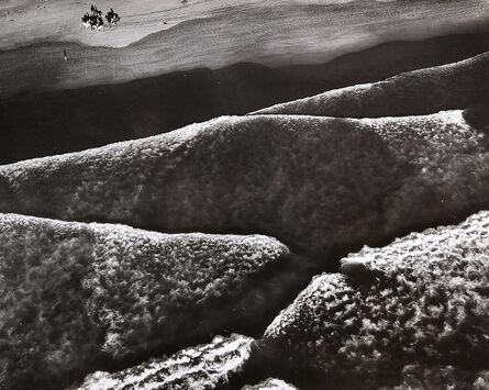 Margaret Bourke-White, ‘Aerial Horseback Riders, Ocean Beach’, 1951