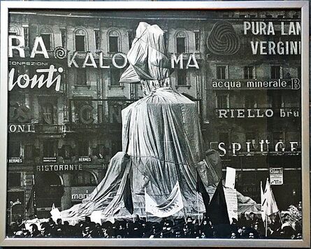 Christo, ‘Wrapped Monument to Vittorio Emanuele II, Project for Piazza del Duomo, Milan, Italy, from the Estate and Collection of Jacob and Aviva Bal Teshuva (Schellmann, 82) ’, 1975