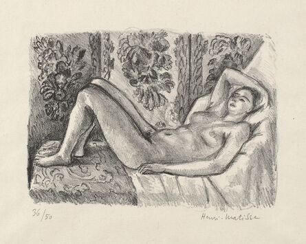 Henri Matisse, ‘Nu couché au paravant Louis XIV’, 1923