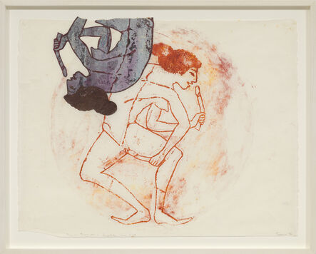 Nancy Spero, ‘Dildo Dancer, Double Image’, 1990
