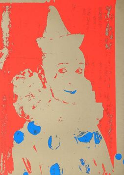 Ford Beckman, ‘Neon Clown (Red with Blue)’, 1994