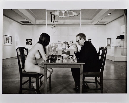 Julian Wasser, ‘Duchamp Playing Chess with a Nude (Eve Babitz), Duchamp Retrospective, Pasadena Art Museum’, 1963