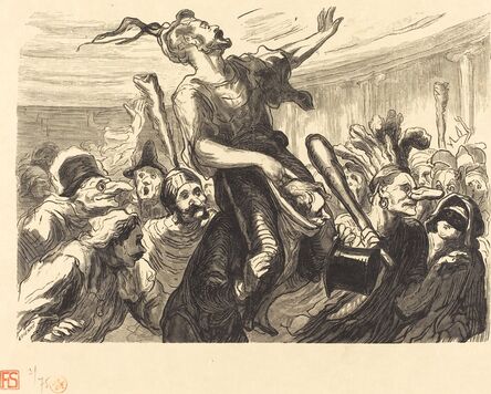 Etienne after Honoré Daumier, ‘La Mi-Careme - Au bal de l'Opera’, 1868