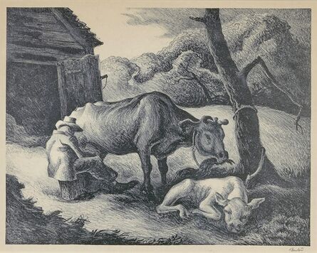 Thomas Hart Benton, ‘White Calf’, 1945