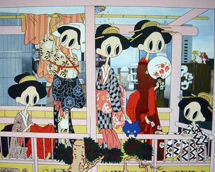 Maki Hosokawa, ‘There are girls on the cloth-drying place stand in Shibuya, Venus was born on the building on the other hand. And the god of the wind was late for five minutes’, 2008