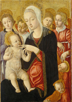 Matteo di Giovanni, ‘Madonna and Child with Angels and Cherubim’, ca. 1460/1465