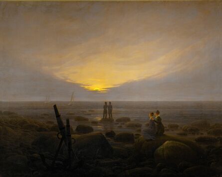 Caspar David Friedrich, ‘Moonrise on the Seashore’, 1821