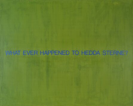 David Diao, ‘What Ever Happened to Hedda Sterne?’, 1993