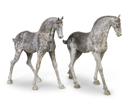 Unknown Artist, ‘Pair Of Tang Dynasty Horses’, Circa 7th-10th century CE