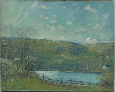 Arthur Clifton Goodwin, ‘Spring Landscape with Pond’