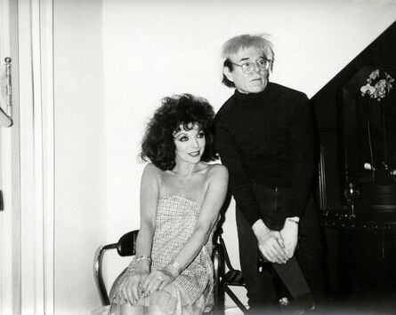 Andy Warhol, ‘Joan Collins & Andy Warhol’, 1985