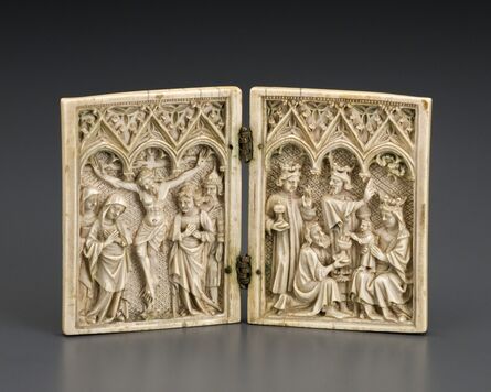 ‘Diptych: Crucifixion and Epiphany’, 1375-1400