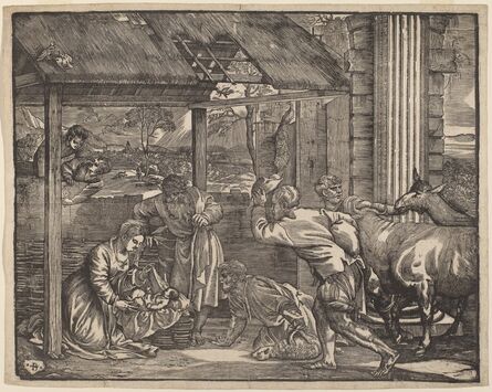 Giovanni Britto after Titian, ‘The Adoration of the Shepherds’, ca. 1532/1533