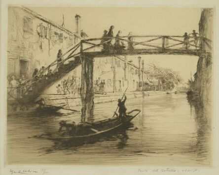 Edgar Chahine, ‘Ponte del Bottello, Venice’, ca. 1922