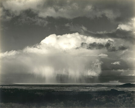 Edward Weston, ‘Rain Over Modoc Lava Beds’, 1937