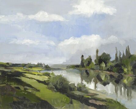 Simon Andrew, ‘Daubigny Riverside Landscape’