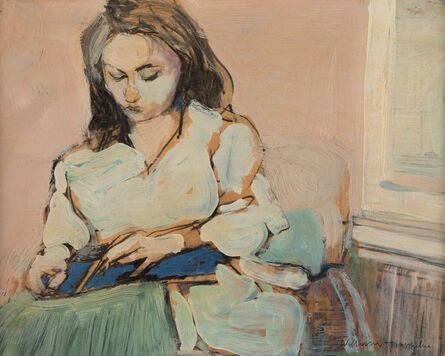 William Theophilus Brown, ‘Woman Reading in a Chair’, 1961