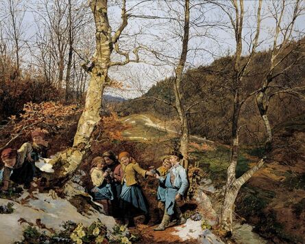 Ferdinand Georg Waldmüller, ‘Early Spring in the Vienna Woods’, 1861