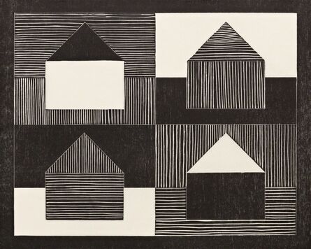 Jennifer Losch Bartlett, ‘Black, Grey, White (from NARAL Portfolio)’, 1991