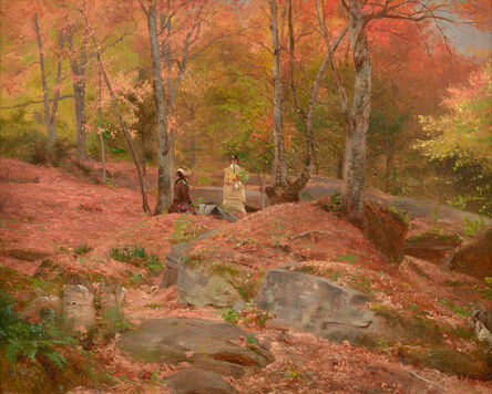 Jervis McEntee, ‘In the Autumn Woods’, 1870