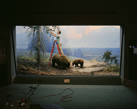 Richard Barnes, ‘Mountain Scene with Man and Bears’, 2005