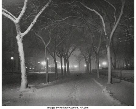 Alfred Stieglitz, ‘An Icy Night’, 1898