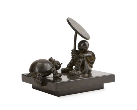 Tom Otterness, ‘Girl with turtle and umbrella’, 1986