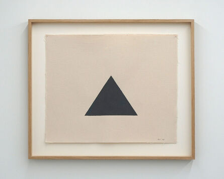 Alan Charlton, ‘Triangle on Canvas’, 2015