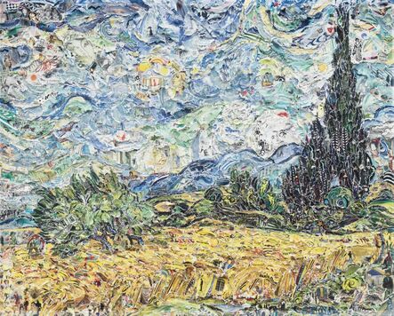Vik Muniz, ‘Wheat Field with Cypresses, after Van Gogh from Pictures of Magazines 2’, 2011