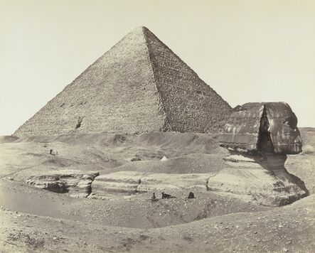 Francis Frith, ‘The Great Pyramid and the Sphinx’, 1858