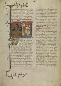 Master of the Jean de Mandeville of Charles V, ‘The Expulsion from Paradise’, 1360-1370