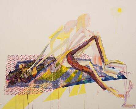 Christina Quarles, ‘Lay Yer Burden Down, 2020, Acrylic on Canvas 182.9x243.8cm’, 2020