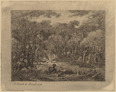 Gerhardus Emaus de Micault, ‘Explosion of a Grenade (L'Explosion d'une grenade)’, 1854