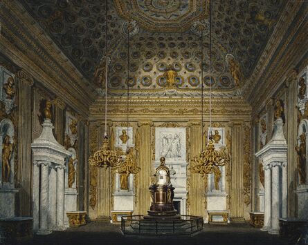 Richard Cattermole, ‘Kensington Palace: The Cupola Room’, ca. 1817