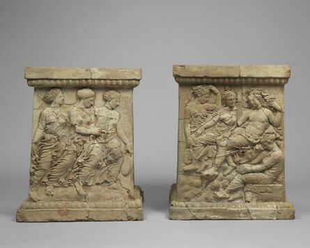 ‘Pair of Altars with Relief Decoration’,  first quarter of 4th century B.C.